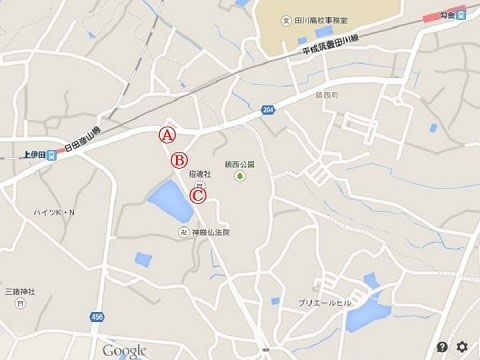 上伊田駅地図